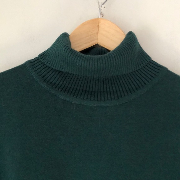 Lands' End Sweaters Lands End Hunter Green Turtleneck Sweater